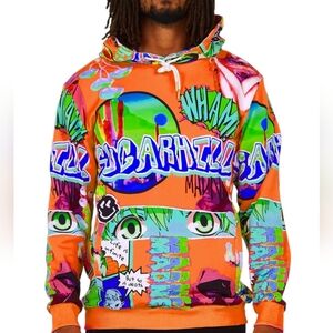 Sugarhill Creamsickle Orange Lucid Dreams hooded sweatshirt sweater. Small.